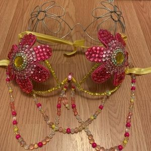 Rhinestone Rave Bra